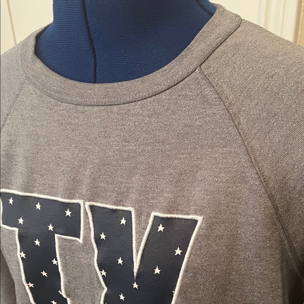 State of Mine Texas TX Women's Gray Raglan Crew Neck Sweatshirt | Size S - Picture 6 of 11